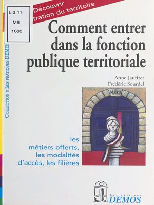 cover image of Comment entrer dans la fonction publique territoriale